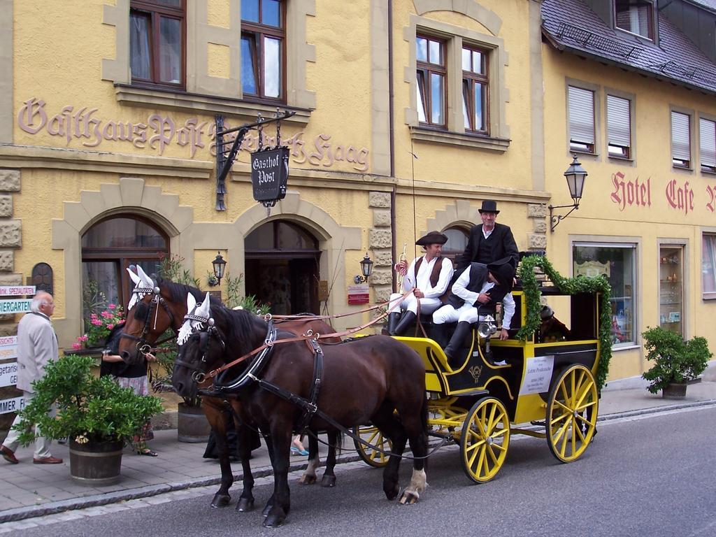 Hotel-Gasthof Die Post Brennerei Frankenhoehe Schillingsfuerst Luaran gambar